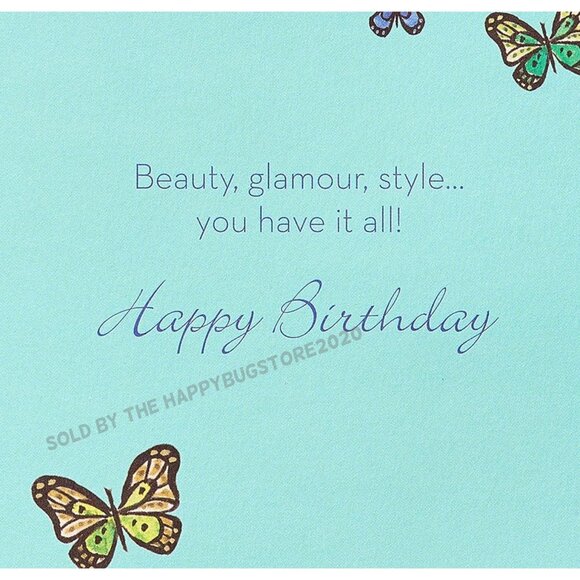 Papyrus HAPPY BIRTHDAY GREETING CARD - GIFT BAG SET- NEW -original,  GORGEOUS! - Picture 10 of 11